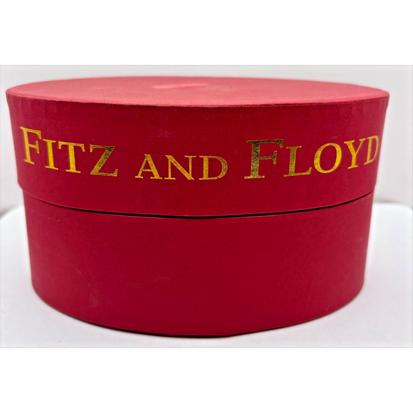 Fitz & Floyd Summer in Paris 2004 Art Glass Menagerie Small Red White Yellow Hat - Picture 7 of 7